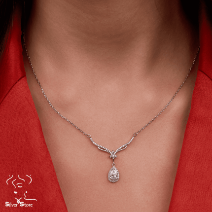 Marquise Silver Necklace